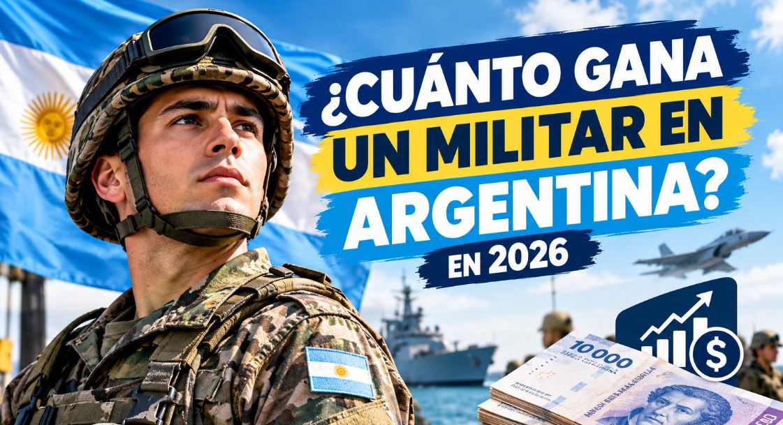 ¿Cuánto gana un militar en Argentina en 2026?