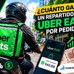 ¿Cuánto gana un repartidor de Uber Eats por pedido en México en 2026?